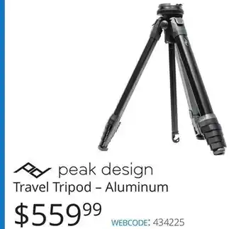 Vistek Travel Tripod - Aluminum offer