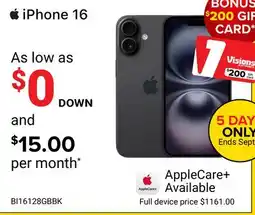 Visions Electronics iPhone 16 offer