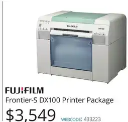 Vistek FUJIFILM Frontier-S DX100 Printer Package offer