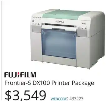 Vistek FUJIFILM Frontier-S DX100 Printer Package offer