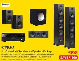 Visions Electronics Yamaha 5.1-Channel A/V Receiver and Speakers Package offer