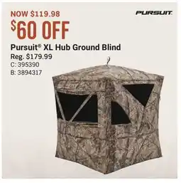 Cabela's Pursuit XL Hub Ground Blind offer