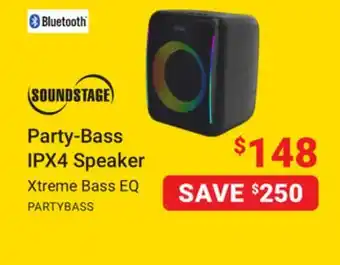 Visions Electronics Party-Bass IPX4 Speaker offer