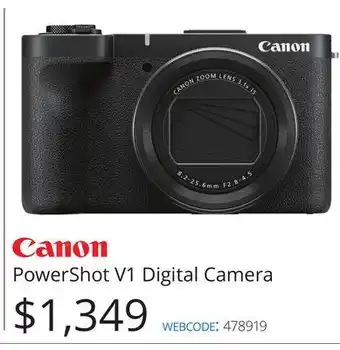 Vistek Canon PowerShot V1 Digital Camera offer