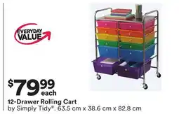 Michaels 12-Drawer Rolling Cart offer