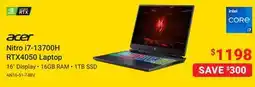 Visions Electronics acer Nitro i7-13700H RTX4050 Laptop offer