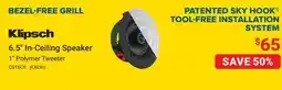 Visions Electronics Klipsch 6.5 In-Ceiling Speaker offer