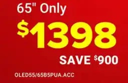 Visions Electronics LG 65 OLED AI B5 4K Smart TV offer