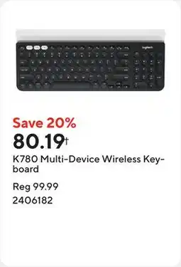 Staples K780 Multi-Device Wireless Keyboard offer
