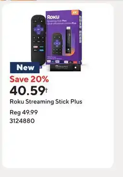 Staples Roku Streaming Stick Plus offer