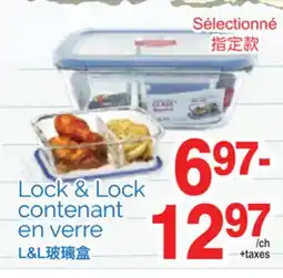 T&T Supermarket LOCK & LOCK CONTENANT EN VERRE offer