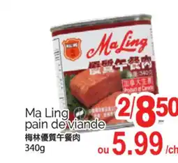 T&T Supermarket MA LING PAIN DE VIANDE, 340G offer
