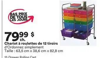 Michaels Chariot à roulettes de 12 tiroirs offer