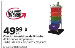 Michaels Chariot à roulettes de 5 tiroirs offer