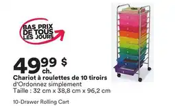 Michaels Chariot à roulettes de 10 tiroirs offer