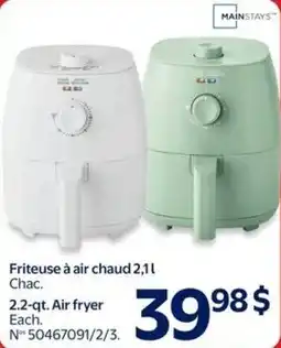 Walmart Mainstays 2.2-qt. air fryer offer
