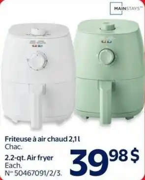 Walmart Mainstays 2.2-qt. air fryer offer