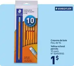 Walmart Staedtler yellow school pencils offer