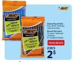 Walmart BIC Round Stic pens offer