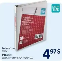 Walmart Pen+ gear 1" Binder offer