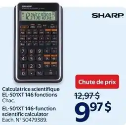 Walmart SHARP EL-501XT 146-function scientific calculator offer