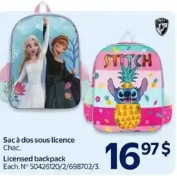 Walmart Licensed backpack offer