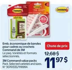 Walmart Command 3M value packs offer