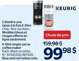 Walmart KEURIG K-Slim single-serve coffee maker offer