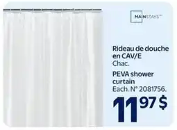 Walmart Mainstays peva shower curtain offer