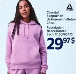 Walmart Reebok foundation fleece hoodie offer