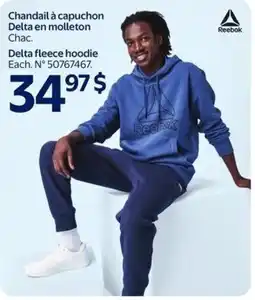 Walmart Reebok Delta fleece hoodie offer