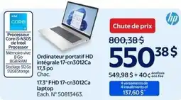 Walmart hp 17.3" FHD 17-cn3012Ca laptop offer