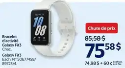 Walmart Bracelet d'activité Galaxy Fit3 offer