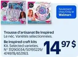 Walmart Be Inspired craft kits offer