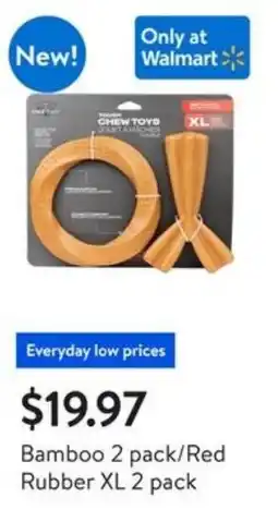 Walmart Bamboo Red Rubber XL offer