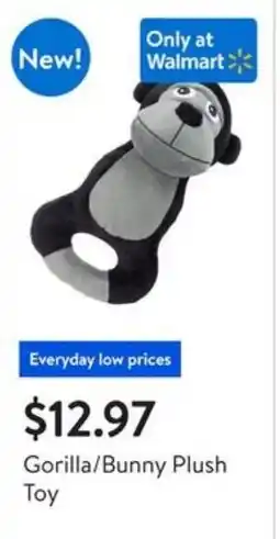 Walmart Gorilla bunny plush toy offer