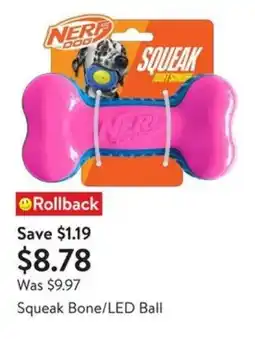Walmart Squeak Bone LED Ball offer