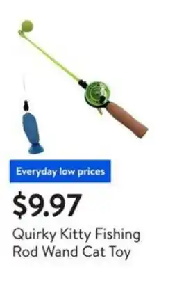 Walmart Quirky kitty fishing rod wand cat toy offer