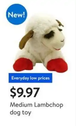 Walmart Medium lambchop dog toy offer