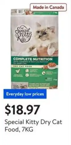 Walmart Special kitty dry cat food offer