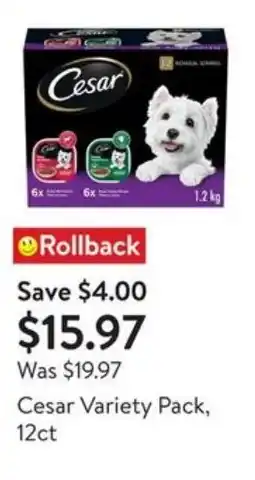Walmart Cesar variety pack offer