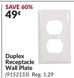 Princess Auto Duplex Receptacle Wall Plate offer