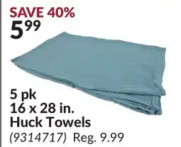 Princess Auto 5 pk 16 x 28 in. Huck Towels offer