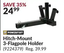 Princess Auto Hitch-Mount 3-Flagpole Holder offer