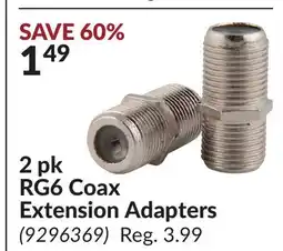 Princess Auto 2 pk RG6 Coax Extension Adapters offer