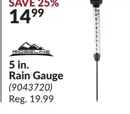 Princess Auto 5 in. Rain Gauge offer