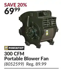 Princess Auto 300 CFM Portable Blower Fan offer