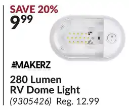 Princess Auto 280 Lumen RV Dome Light offer