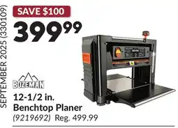 Princess Auto 12-1/2 in. Benchtop Planer offer