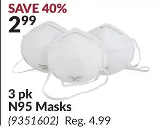 Princess Auto 3 pk N95 Masks offer